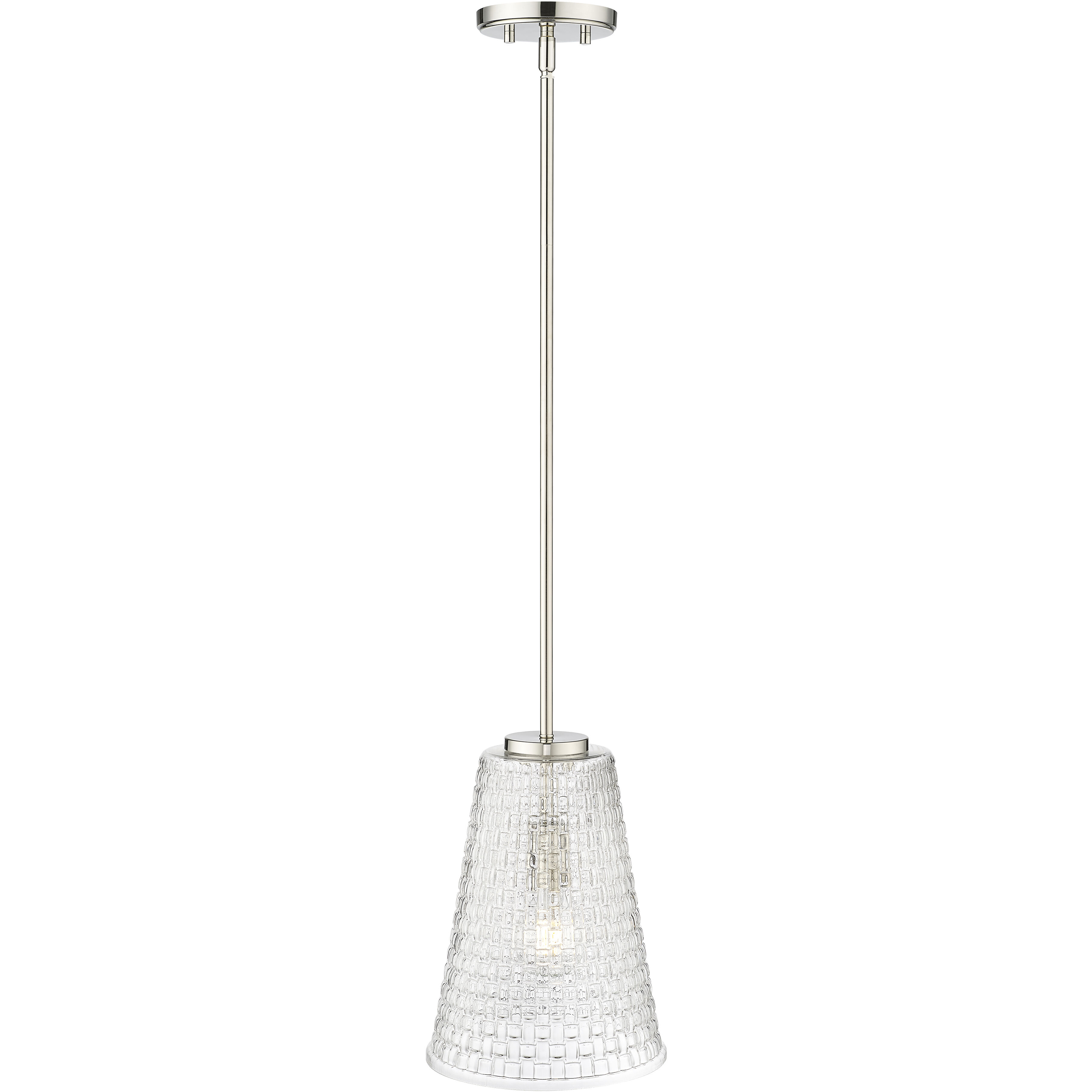 Saben 1 Light 9.25 inch Polished Nickel Pendant Ceiling Light